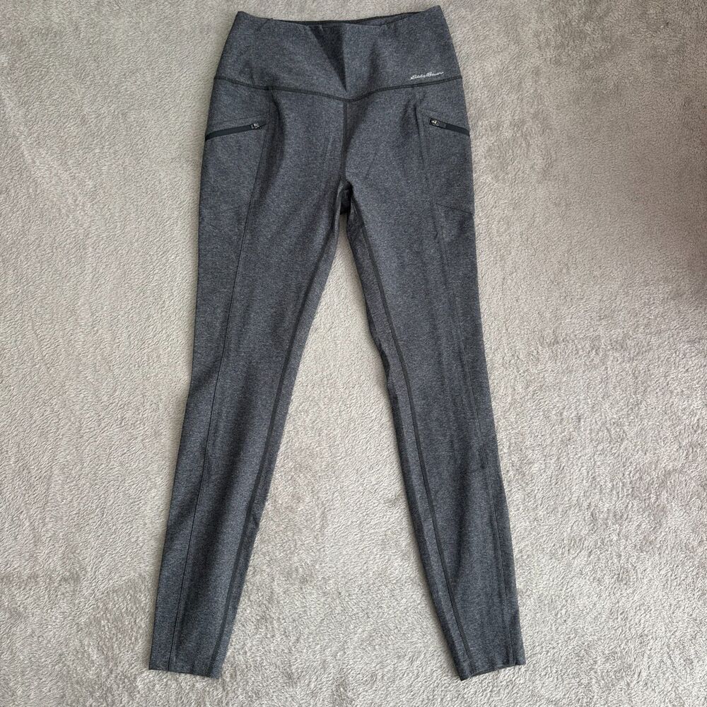 Eddie Bauer Trail Tight Leggings Women Small Heather Gray Performance High Waist